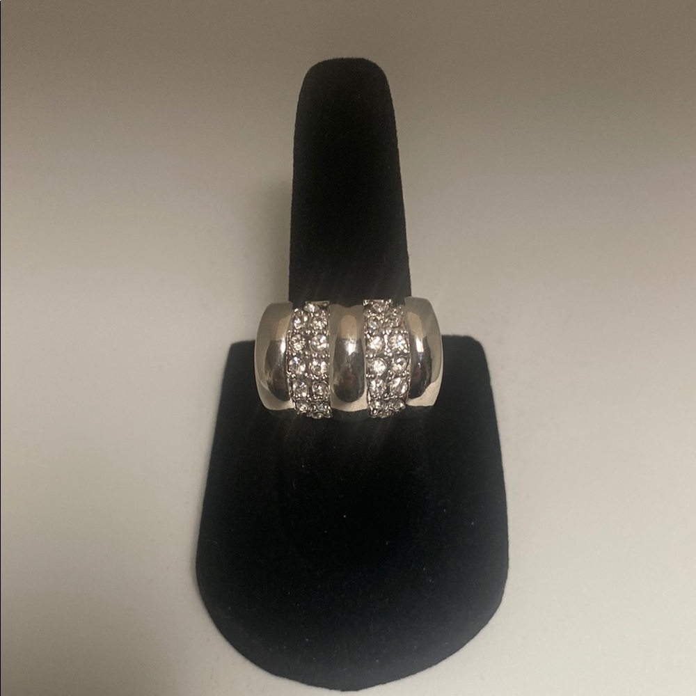 Elegant Silver wide Band Ring